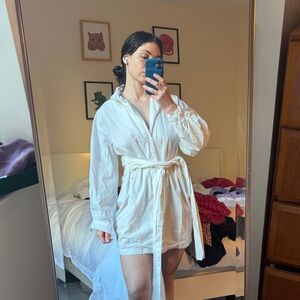 PrettyLittleThing White Mini Dress